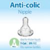 Picture of Dr. Brown’s Natural Flow Y-Cut Narrow Baby Bottle Silicone Nipple, Ideal for Thicker Liquids, 9m+, 100% Silicone Bottle Nipple, 6 Count