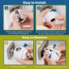 Picture of Child Safety Door Knob Cover (4 Pack) Hard-to-Remove Dual-Lock Door Handle Covers for Kids - Reusable Baby Proof Door Knob Locks - Installs Easily, No Tools Needed (White)