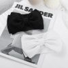 Picture of YanJie Baby Girl Bow Headbands - Black, White Nylon Hair Bows for Infants and Toddlers 0-6 Months