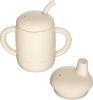 Picture of Cuddle Campus Sippy Cups 7OZ, [4 in 1] Baby Cups, Shatterproof Silicone Straw Cup,Open Cup for 6M, 6M+,6-12 Months,1/1+ Year Old Baby,Toddler