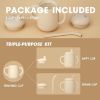 Picture of Cuddle Campus Sippy Cups 7OZ, [4 in 1] Baby Cups, Shatterproof Silicone Straw Cup,Open Cup for 6M, 6M+,6-12 Months,1/1+ Year Old Baby,Toddler