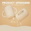 Picture of Cuddle Campus Sippy Cups 7OZ, [4 in 1] Baby Cups, Shatterproof Silicone Straw Cup,Open Cup for 6M, 6M+,6-12 Months,1/1+ Year Old Baby,Toddler
