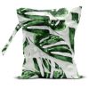 Picture of zcyxuuw Wet Bag, Wet Dry Bag, Wet Bag for Swimsuit, Travel, Beach, Pool, Diapers, Dirty Yoga Gym Clothes, Makeup Bag, Waterproof Tropical Palm Leaves Decor Jungle Palm Leaf Favors