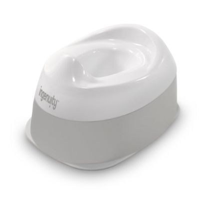 Picture of Ingenuity Ready Set Go Potty, Removable Bowl, Non-Skid Bottom, Wide Stable Base, Age 18 Months & Up, White & Grey