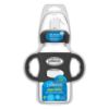Picture of Dr. Brown's Milestones Wide-Neck Sippy Spout Bottle with 100% Silicone Handles, Easy-Grip Handles with Soft Sippy Spout, 9oz/270mL, Black, 1-Pack, 6m+