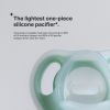 Picture of Tommee Tippee Ultra-Light Silicone Pacifier, 0-6 Months, Symmetrical One-Piece Design, BPA-Free Silicone Binkies, Clear/Green/Pink, Pack of 4