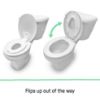 Picture of Ingenuity: ity by Ingenuity Flip & Sit Potty Seat (White) - Easy to Set Up & Remove Potty Training Seat That Attaches to Adult Toilet Seat