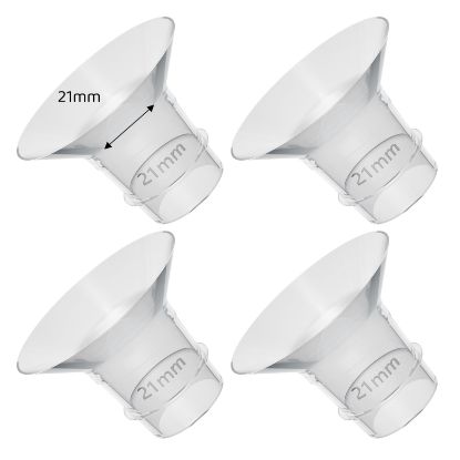 Picture of Flange Inserts 21mm Compatible with Medela/Spectra/TSRETE/Elvie/Momcozy/Bellababy Breast Pump 24mm Shields/Flanges, Reduce 24mm Nipple Tunnel Down to 21 mm, 4PCS