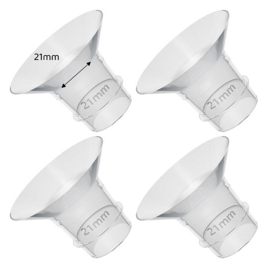 Picture of Flange Inserts 21mm Compatible with Medela/Spectra/TSRETE/Elvie/Momcozy/Bellababy Breast Pump 24mm Shields/Flanges, Reduce 24mm Nipple Tunnel Down to 21 mm, 4PCS