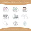 Picture of Flange Inserts 21mm Compatible with Medela/Spectra/TSRETE/Elvie/Momcozy/Bellababy Breast Pump 24mm Shields/Flanges, Reduce 24mm Nipple Tunnel Down to 21 mm, 4PCS