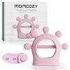 Picture of Momcozy Baby Teether Toys | Silicone Teether for 0-12 Months | Baby Teething Relief | Pink