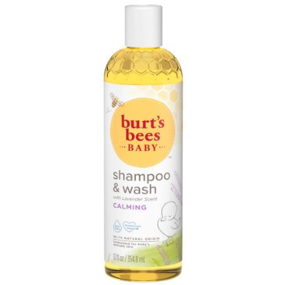 Picture of Burt's Bees Baby Calming Shampoo and Wash with Lavender, Tear-Free, 12 Fluid Ounces