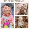 Picture of MIUXUESO 3 Pcs Baby Flower Headbands Baby Girls Nylon Headband Soft Hairbands Hair Accessories for Newborn Infant Toddler Kids (Yellow Pink White)