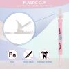 Picture of 4-Pack Silicone Pacifier Clips with One-Piece Beads for Baby Boys and Girls - Flexible and Rust-Free Holders for Teething Relief and Baby Essentials, Safe for Newborns (Flat, Pink)