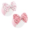 Picture of YanJie Valentines Baby Headband Bows Red Baby Bow Pink Newborn Heart Headbands Red for Girls Hair Bands Large Bows Girls Hair Accessories