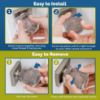 Picture of Child Safety Door Knob Cover (4 Pack) Hard-to-Remove Dual-Lock Door Handle Covers for Kids - Reusable Baby Proof Door Knob Locks - Installs Easily, No Tools Needed (Clear)