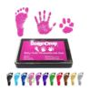 Picture of ReignDrop Ink Pad For Baby Footprint & Handprint - Creates Impressive Long Lasting Keepsake Stamp for Infant & Kids. Smudge Proof, Easy to Wipe Off Skin, Safe & Gentle Acid Free(Pink)
