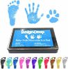 Picture of ReignDrop Ink Pad For Baby Footprint & Handprint - Creates Impressive Long Lasting Keepsake Stamp for Infant & Kids. Smudge Proof, Easy to Wipe Off Skin, Safe & Gentle Acid Free(Sky Blue)