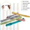 Picture of Fu Store Hollow Teether Tube Chew Straw Sensory Toy for Infant Toddlers Silicone Tubes Teething Toys for Babies 3-12 Months 0-36 Months Gifts Learning Developmental Toys BPA Free Freezable 6 Pack