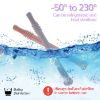 Picture of Fu Store Hollow Teether Tube Chew Straw Sensory Toy for Infant Toddlers Silicone Tubes Teething Toys for Babies 3-12 Months 0-36 Months Gifts Learning Developmental Toys BPA Free Freezable 6 Pack