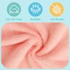 Picture of HOMEXCEL Baby Washcloths 24 Pack-Microfiber Coral Fleece Baby Bath Face Towel 7 x 9 Inch Extra Absorbent and Soft Burp Cloth and Wash Cloths for Newborn-Infants and Toddlers-Gentle On Sensitive Skin