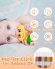 Picture of Babygoal Neutral Pacifier Clips, 6 Pack Binky Paci Holder Leashes for Baby Boys and Girls Fits for Most Pacifier, Binkie Styles & Baby Teethers & Toys and Gift