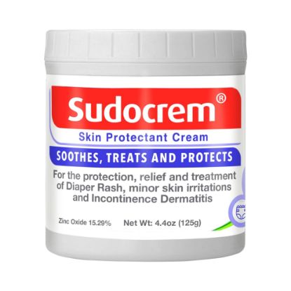 Picture of Sudocrem Skin Protectant Cream - Diaper Rash Cream for Baby - Soothes, Treats, and Protects, For the Relief, Treatment, and Prevention of Diaper Rash, 15.29% Zinc Oxide - 4.4oz