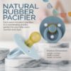 Picture of Itzy Ritzy Natural Rubber Pacifiers, Set of 2 - Natural Rubber Newborn Pacifiers with Cherry-Shaped Nipple & Large Air Holes for Added Safety; Set of 2 in Harbor & Coast, Ages 0 - 6 Months