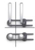 Picture of QT BABY Baby Proofing Cabinet Locks | Adjustable U Shaped Baby Safety Latches for Drawers, Fridge, Closet |Modern Baby Proofing Cabinet Lock with Extra Secure Lock Buttons (Pack of 4)