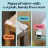 Picture of Corner Protector for Baby, Protectors Guards, Furniture Corner Guard & Edge Safety Bumpers - Baby Proof Bumper Cushion - Clear & Transparent (12 Pack)