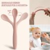 Picture of Silicone Baby Feeding Spoons, Training Spoon Self-feeding, First Stage Infant Soft-Tip Easy on Gums, Utensils Supplies, Dishwasher & Boil-proof, 6 Pack