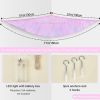 Picture of Unicorn Castle Stuffed Animals Net or Hammock Kids Toy Storage Organizer with LED Light Hanging Corner Stuffed Animals Holder Kids Girls Room Decor(Pack of 1)