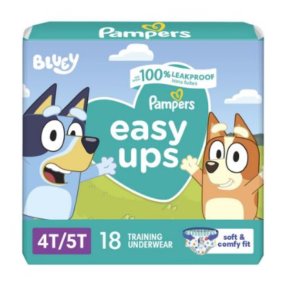 Picture of Pampers Training Pants - Easy Ups Boys & Girls Bluey - Size 4T-5T, 18 Count, Children's Potty Underwear (Packaging May Vary)