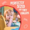 Picture of Earth's Best Organic Melty Hoops, Bite-Sized Snacks for Babies 8 Months and Up, Strawberry and Mango, 0.70 Ounce Bags (Pack of 4)