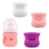 Picture of 3 Pack Silicone Sleeves for Avent Natural Glass Baby Bottles, Anti Breakage Baby Bottle Holder, Compatible Philips Avent Glass Natural Baby Bottle 4 oz, BPA Free (White+Pink+Purple)