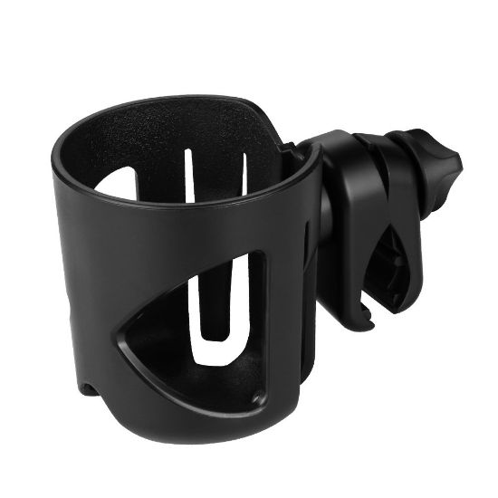 Picture of Accmor Stroller Cup Holder, Universal Cup Holder, 360° Rotatable Large Caliber Designed Bottle Cage for Bike, Stroller, Wheelchair, Walker, Scooter, Black