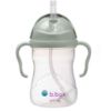 Picture of b.box Sippy Cup with Weighted Straw. Drink from any Angle, Leak Proof, Spill Proof, Easy Grip. BPA Free, Dishwasher Safe. For Babies 6m+ to Toddlers (Sage, 8oz)