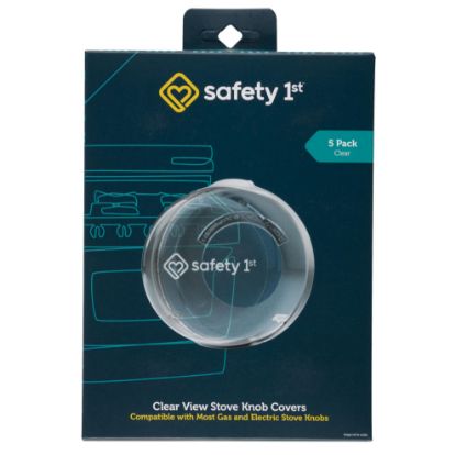 Picture of Safety 1st Child Proof Stove Knob Covers, Clear View Stove Knob Safety Covers (Set of 5)