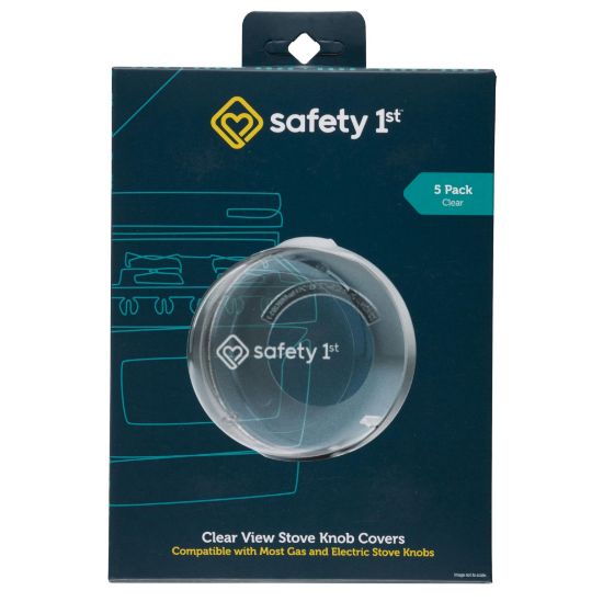 Picture of Safety 1st Child Proof Stove Knob Covers, Clear View Stove Knob Safety Covers (Set of 5)