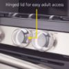 Picture of Safety 1st Child Proof Stove Knob Covers, Clear View Stove Knob Safety Covers (Set of 5)