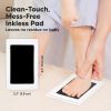 Picture of 2-Pack Inkless Baby Hand and Footprint Kit - Mess Free Ink Pad for Newborn Keepsake, Dog Nose & Paw Print Kit, Clean Touch Ink Pad for Baby Hand & Footprints, Ideal Mother's Day Gifts (Jet Black)