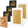 Picture of 2-Pack Inkless Hand and Footprint Kit - Ink Pad for Baby Hand and Footprints - Dog Paw Print Kit,Dog Nose Print Kit - Baby Footprint Kit, Clean Touch Baby Foot Printing Kit, Handprint Kit (Gold)