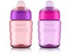 Picture of Philips AVENT My Easy Sippy Cup with Soft Spout and Spill-Proof Design, Pink/Purple, 9oz, SCF553/23 (Pack of 2)