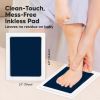 Picture of 2-PackInkless Hand and Footprint Kit - Ink Pad for Baby Hand and Footprints - Dog Paw Print Kit,Dog Nose Print Kit - Baby Footprint Kit, Clean Touch Baby Foot Printing Kit, Handprint Kit(Navy, L)