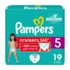 Picture of Pampers Diapers - Cruisers 360 - Size 5, 19 Count, Babyproof up to 100% Leakproof Pull-On Diaper