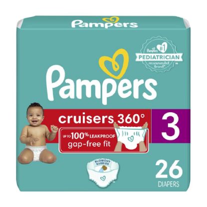 Picture of Pampers Cruisers 360 Diapers - Size 3, 26 Count, Pull-On Disposable Baby Diapers, Gap-Free Fit