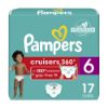Picture of Pampers Diapers - Cruisers 360 - Size 6, 17 Count, Babyproof up to 100% Leakproof Pull-On Diaper