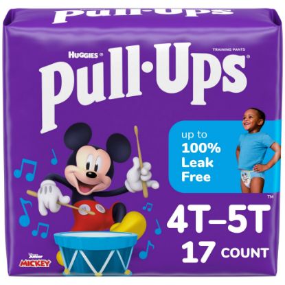 Picture of Pull-Ups Boys' Potty Training Pants, Size 4T-5T Training Underwear (38-50 lbs), 17 Count