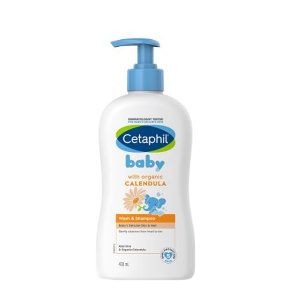 Picture of Cetaphil Baby Wash & Shampoo with Organic Calendula,Tear Free, Paraben, Colorant and Mineral Oil Free, 13.5 Fl. Oz (Packaging May Vary)
