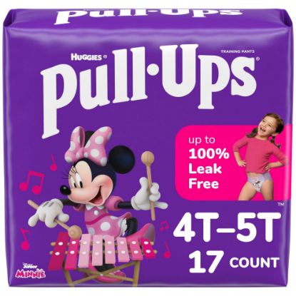 Picture of Pull-Ups Girls' Potty Training Pants, Size 4T-5T Training Underwear (38-50 lbs), 17 Count